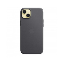Custodia con Magsafe in Tessuto Fine Woven per iPhone 15 Plus - Nero