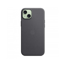 Custodia con Magsafe in Tessuto Fine Woven per iPhone 15 Plus - Nero