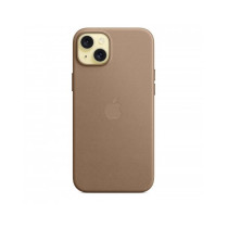 Custodia con Magsafe in Tessuto Fine Woven per iPhone 15 Plus - Grigio Talpa