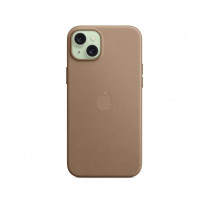 Custodia con Magsafe in Tessuto Fine Woven per iPhone 15 Plus - Grigio Talpa