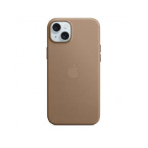 Custodia con Magsafe in Tessuto Fine Woven per iPhone 15 Plus - Grigio Talpa