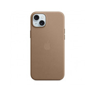 Custodia con Magsafe in Tessuto Fine Woven per iPhone 15 Plus - Grigio Talpa