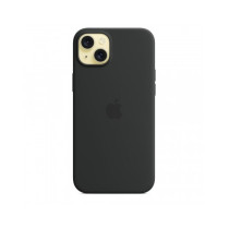 Custodia con Magsafe in Silicone per iPhone 15 Plus - Nero
