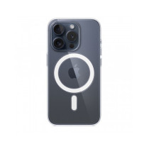 Custodia con Magsafe in Silicone per iPhone 15 Pro - Trasparente