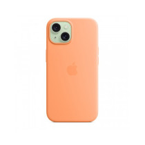 Custodia con Magsafe in Silicone per iPhone 15 - Aranciata