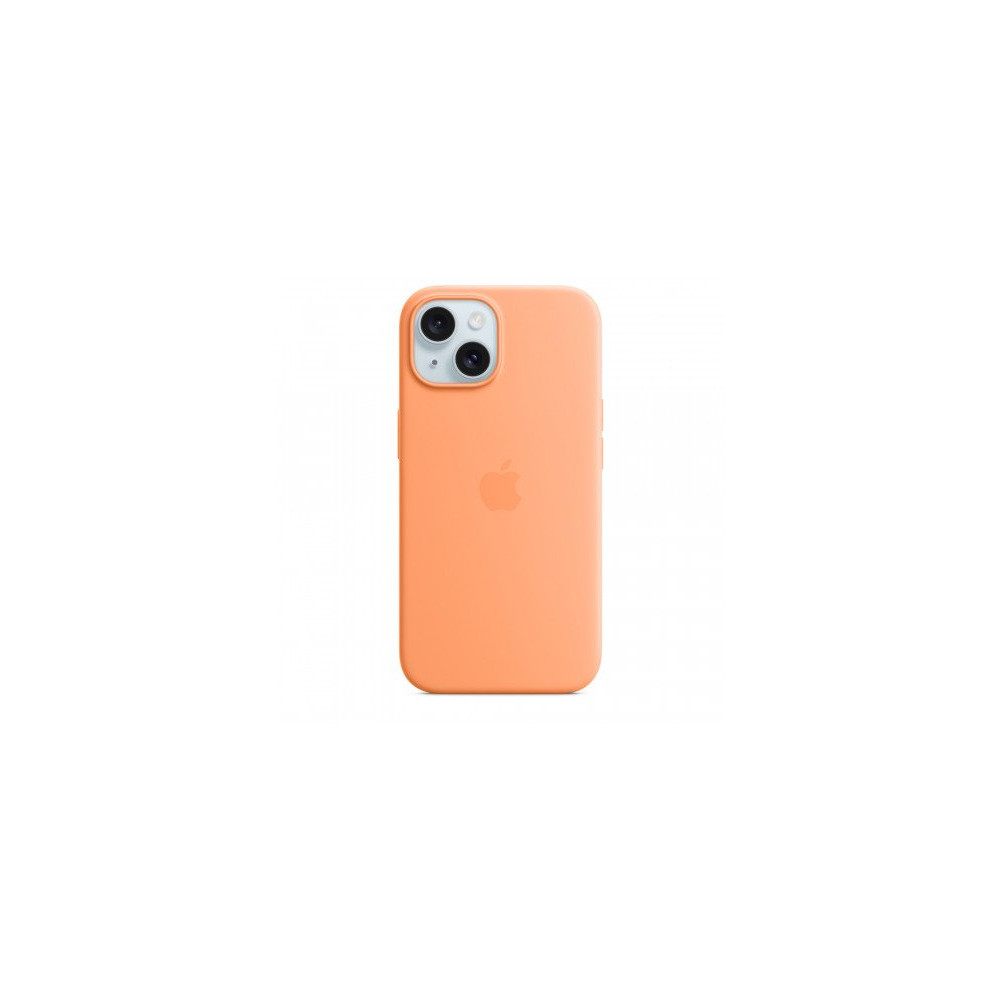 Custodia con Magsafe in Silicone per iPhone 15 - Aranciata