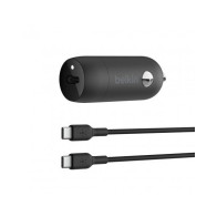 CARICABATTERIE DA AUTO 30W CON PORTA USB PPS CON CAVO DA USB-C A USB-C