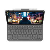 Logitech Slim Folio, custodia con Tastiera Bluetooth per iPad (10ª generazione) - TEDESCA