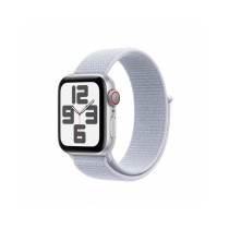 Apple Watch SE GPS + Cellular 40mm Argento Cassa Alluminio con Cinturino Sport Loop Nuvola Blu