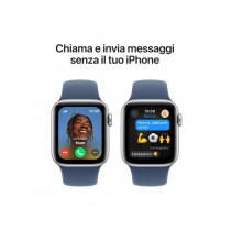 Apple Watch SE GPS + Cellular 40mm Argento Cassa Alluminio con Denim Sport Band - M/L