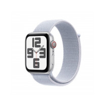 Apple Watch SE GPS + Cellular 44mm Argento Cassa Alluminio con Cinturino Sport Loop Nuvola Blu