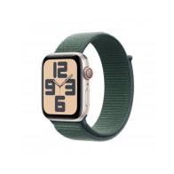 Apple Watch SE GPS + Cellular 44mm Galassia Cassa Alluminio con Cinturino Sport Loop Lago Verde