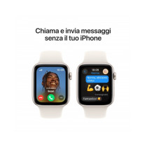 Apple Watch SE GPS + Cellular 44mm Galassia Cassa Alluminio con Galassia Sport Band - M/L