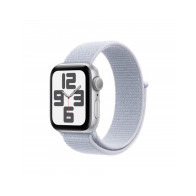 Apple Watch SE GPS 40mm Argento Cassa Alluminio con Cinturino Sport Loop Nuvola Blu