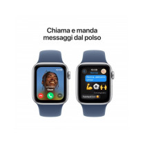 Apple Watch SE GPS 40mm Argento Cassa Alluminio con Denim Sport Band - M/L