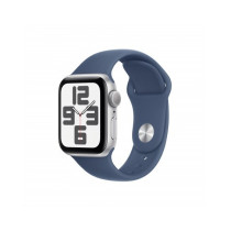 Apple Watch SE GPS 40mm Argento Cassa Alluminio con Denim Sport Band - M/L