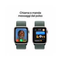 Apple Watch SE GPS 40mm Galassia Cassa Alluminio con Cinturino Sport Loop Lago Verde