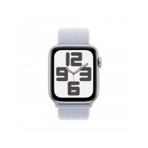 Apple Watch SE GPS 44mm Argento Cassa Alluminio con Cinturino Sport Loop Nuvola Blu
