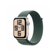 Apple Watch SE GPS 44mm Galassia Cassa Alluminio con Cinturino Sport Loop Lago Verde