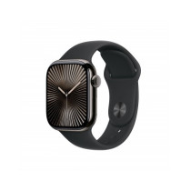 Apple Watch Series 10 GPS + Cellular 42mm Cassa Titanio Ardesia con Nero Sport Band - S/M