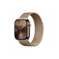 Apple Watch Series 10 GPS + Cellular 42mm Cassa Titanio Oro con Oro Milanese Loop