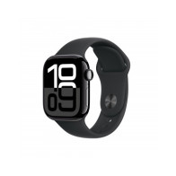 Apple Watch Series 10 GPS + Cellular 42mm Jet Nero Cassa Alluminio con Nero Sport Band - S/M