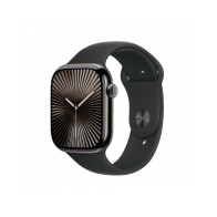 Apple Watch Series 10 GPS + Cellular 46mm Cassa Titanio Ardesia con Nero Sport Band - M/L