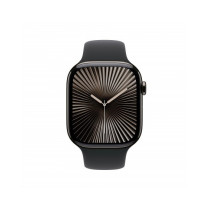 Apple Watch Series 10 GPS + Cellular 46mm Cassa Titanio Ardesia con Nero Sport Band - S/M