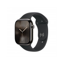 Apple Watch Series 10 GPS + Cellular 46mm Cassa Titanio Ardesia con Nero Sport Band - S/M