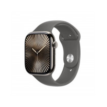 Apple Watch Series 10 GPS + Cellular 46mm Cassa Titanio Naturale con Stone Grey Sport Band - M/L