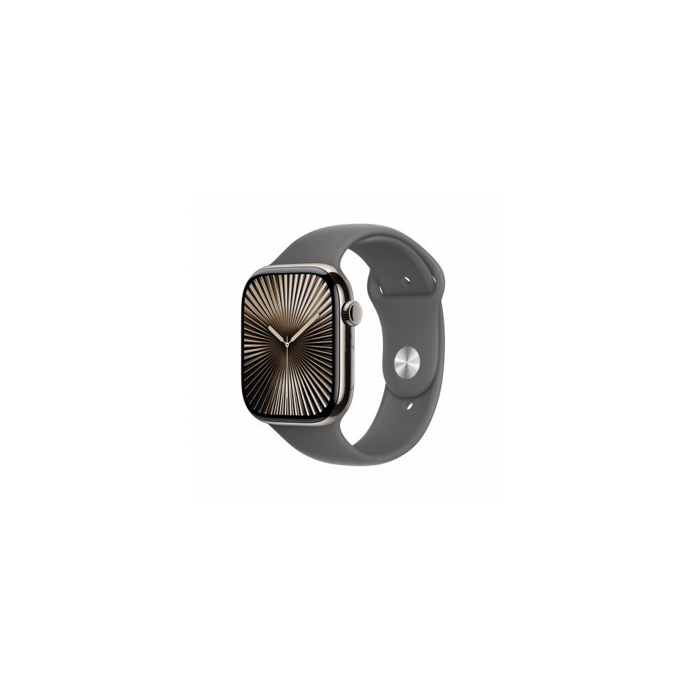 Apple Watch Series 10 GPS + Cellular 46mm Cassa Titanio Naturale con Stone Grey Sport Band - M/L