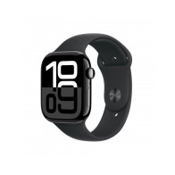 Apple Watch Series 10 GPS + Cellular 46mm Jet Nero Cassa Alluminio con Nero Sport Band - S/M