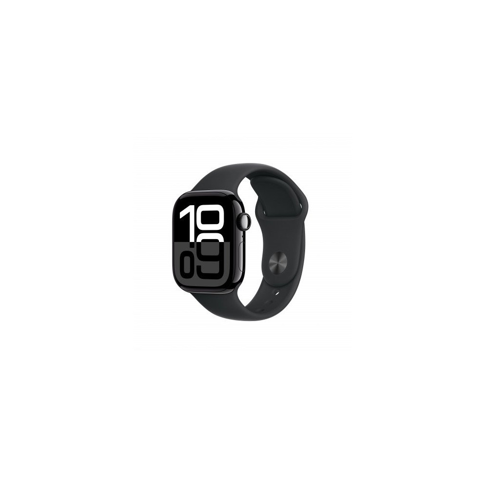 Apple Watch Series 10 GPS 42mm Jet Nero Cassa Alluminio con Nero Sport Band - S/M