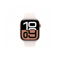 Apple Watch Series 10 GPS 42mm Rose Oro Cassa Alluminio con Cinturino Sport Rosa Fard - M/L