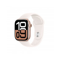 Apple Watch Series 10 GPS 42mm Rose Oro Cassa Alluminio con Cinturino Sport Rosa Fard - M/L