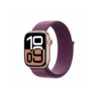 Apple Watch Series 10 GPS 42mm Rose Oro Cassa Alluminio con Plum Sport Loop