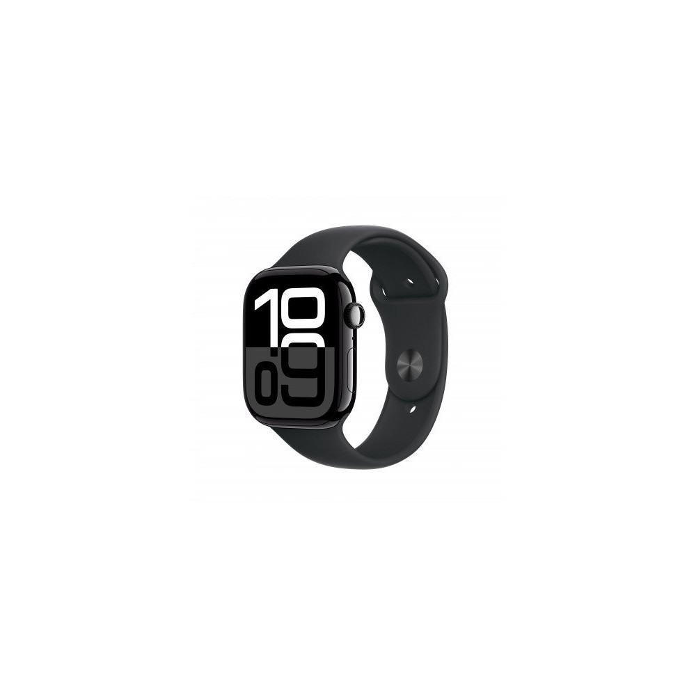 Apple Watch Series 10 GPS 46mm Jet Nero Cassa Alluminio con Nero Sport Band - S/M