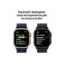 Apple Watch Ultra 2 GPS + Cellular 49mm Cassa Titanio Naturale con Blue Trail Loop - S/M