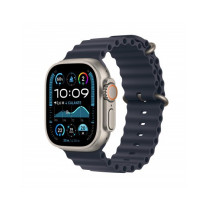 Apple Watch Ultra 2 GPS + Cellular 49mm Cassa Titanio Naturale con Cinturino Ocean Blu Navy