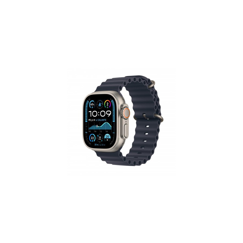Apple Watch Ultra 2 GPS + Cellular 49mm Cassa Titanio Naturale con Cinturino Ocean Blu Navy
