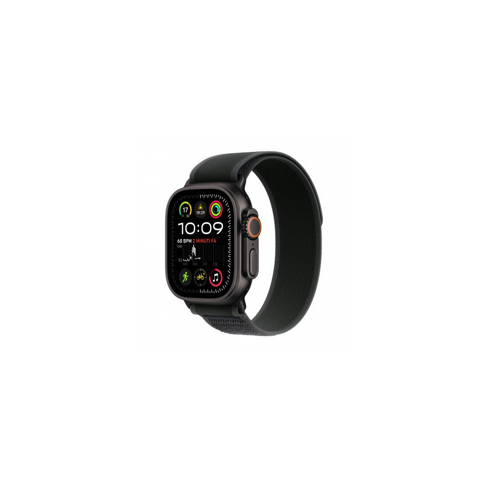 Apple Watch Ultra 2 GPS + Cellular 49mm Cassa Titanio Nero con Nero Trail Loop - S/M