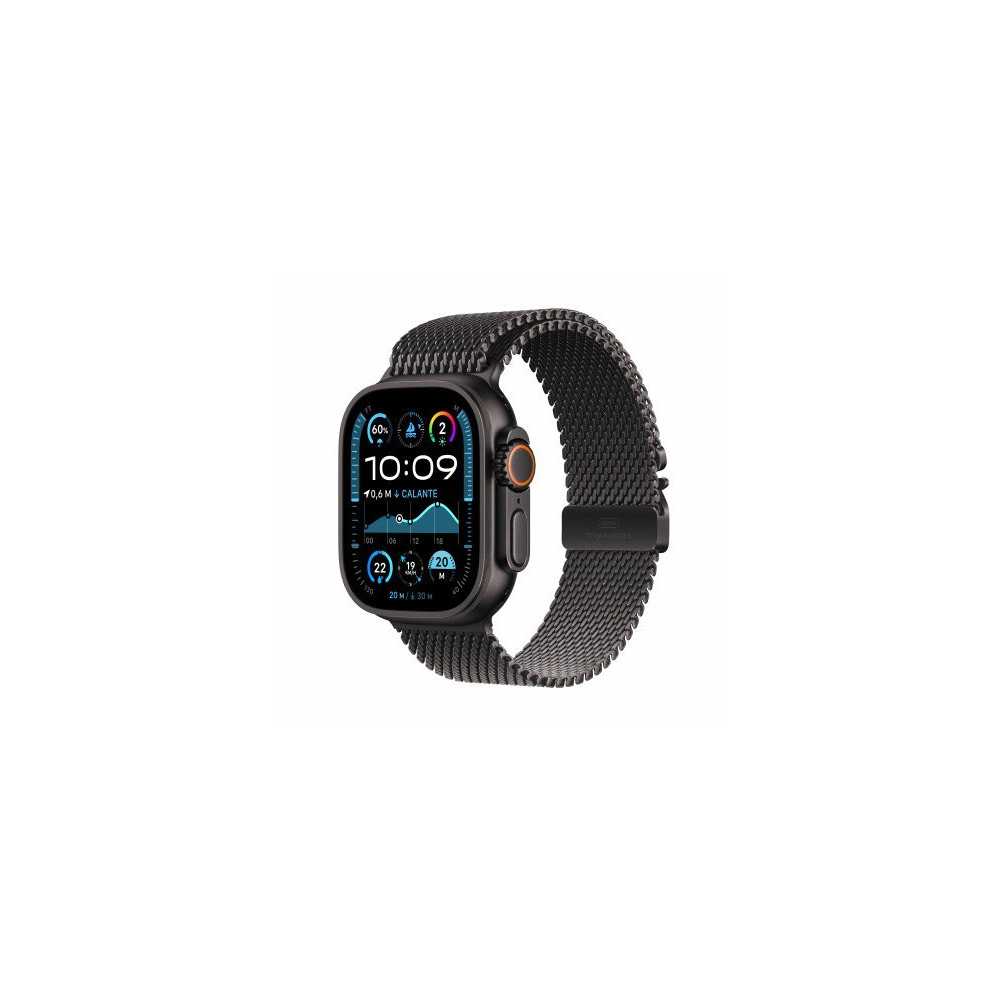 Apple Watch Ultra 2 GPS + Cellular 49mm Cassa Titanio Nero con Titanio Nero Milanese Loop - S