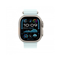 Cinturino Apple Watch 44/45/46/49mm - Ocean - Titanio Naturale - Blu Ghiaccio - Misura Unica