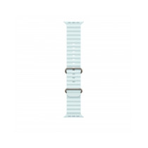 Cinturino Apple Watch 44/45/46/49mm - Ocean - Titanio Naturale - Blu Ghiaccio - Misura Unica