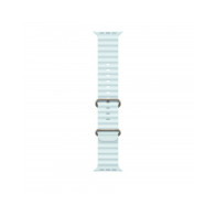 Cinturino Apple Watch 44/45/46/49mm - Ocean - Titanio Naturale - Blu Ghiaccio - Misura Unica