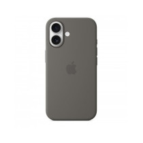 Custodia con Magsafe in Silicone per iPhone 16 - Grigio Pietra