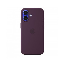 Custodia con Magsafe in Silicone per iPhone 16 - Prugna