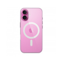Custodia con Magsafe in Silicone per iPhone 16 - Trasparente