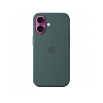 Custodia con Magsafe in Silicone per iPhone 16 - Verde Lago