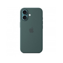 Custodia con Magsafe in Silicone per iPhone 16 - Verde Lago